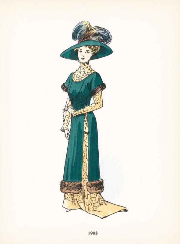 Mode féminine, 1908 - French School