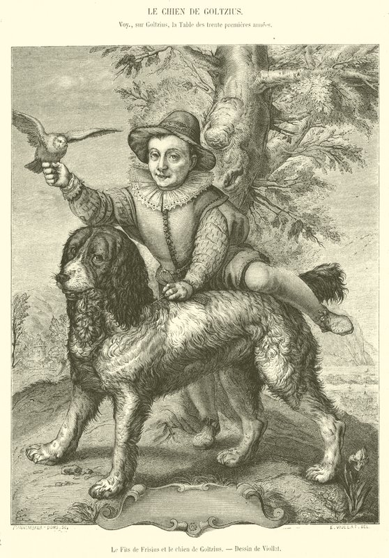 Le Fils de Frisius et le chien de Goltzius - French School