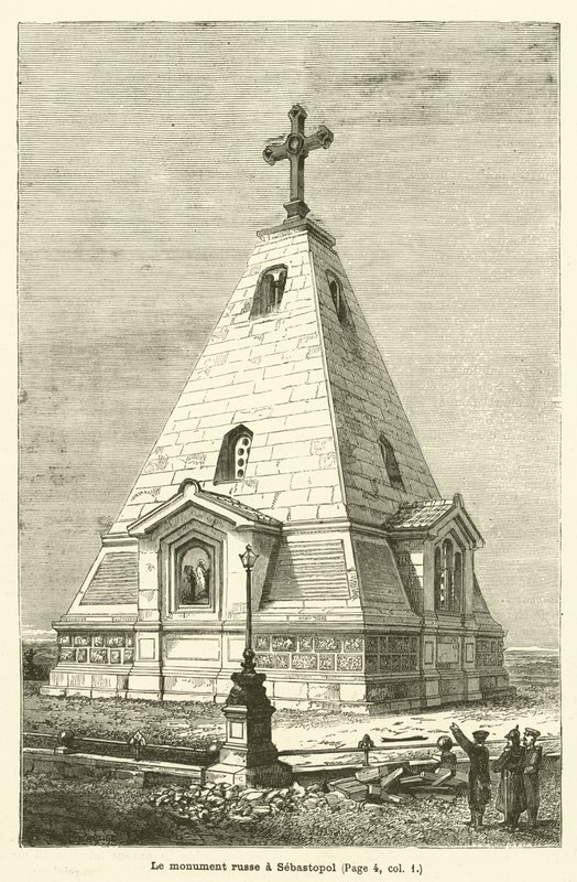 Le monument russe à Sébastopol - French School