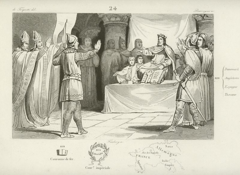 Louis Ier, roi des Francs et empereur romain germanique - French School