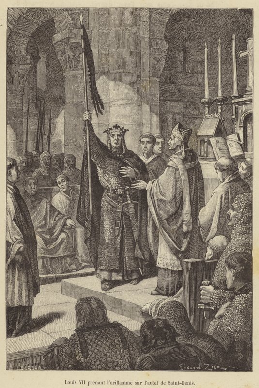 Louis VII prenant l