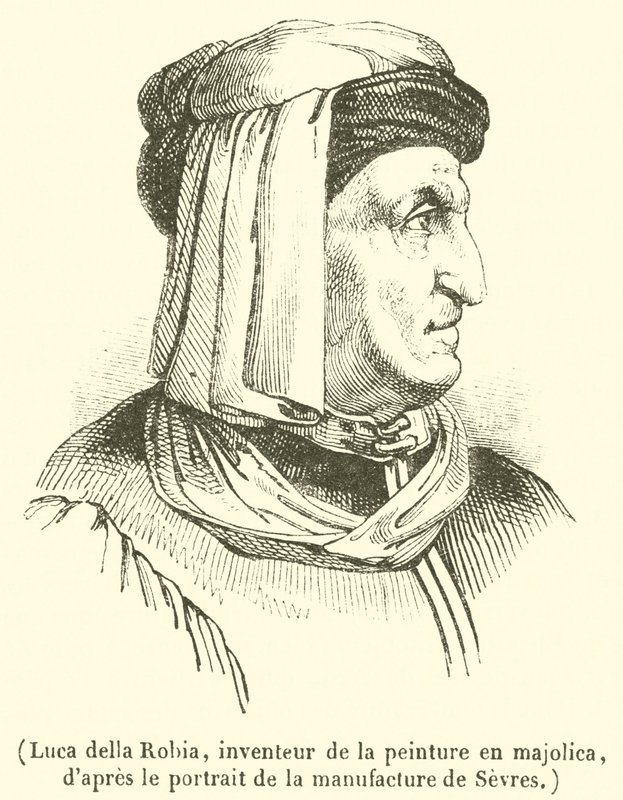 Luca della Robia, inventeur de la peinture en majolique - French School