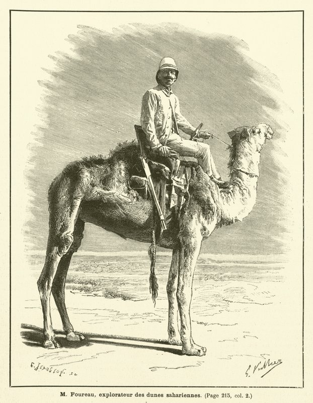 M Foureau, explorateur des dunes sahariennes - French School
