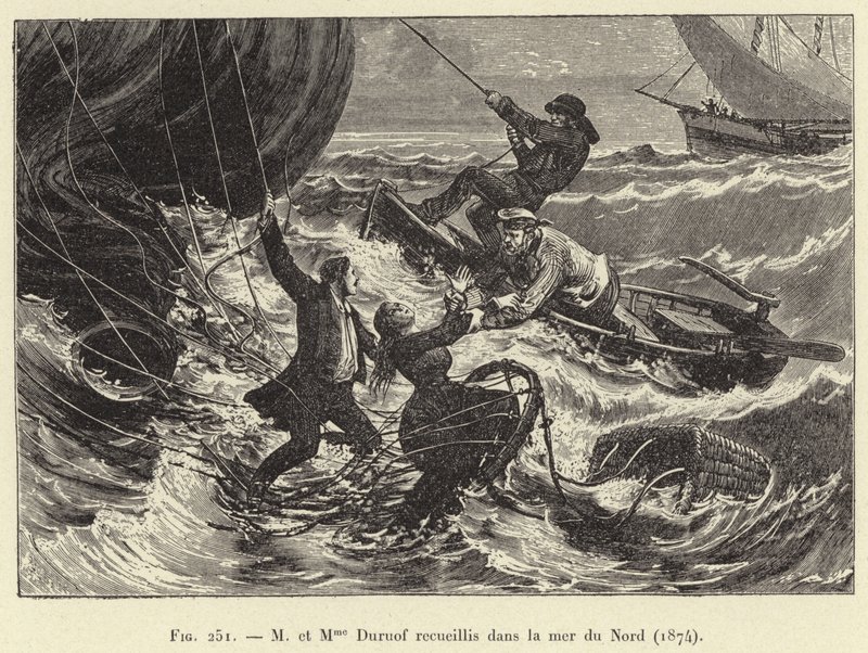 M et Mme Duruof recueillis dans la mer du Nord - French School