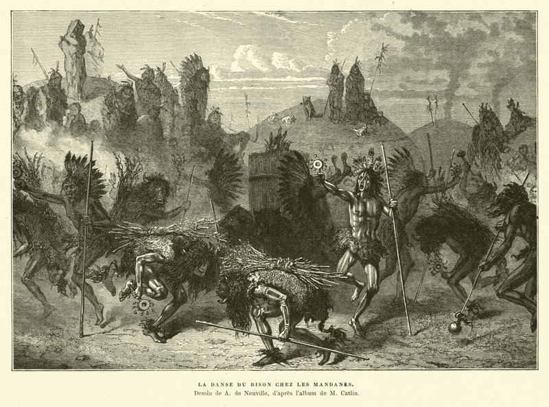 Danse du bison Mandan - French School
