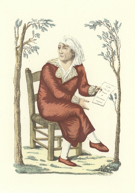 Marat en robe de chambre - French School