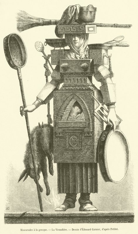 Mascarades à la grecque, La Vivandière - French School