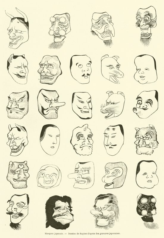 Masques japonais - French School