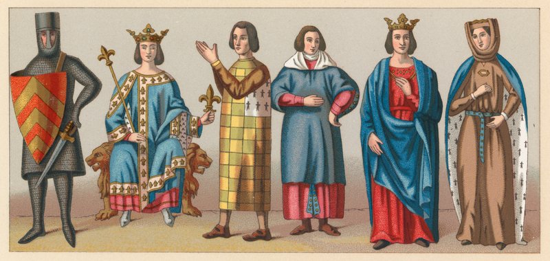 Costume du Moyen Âge - French School