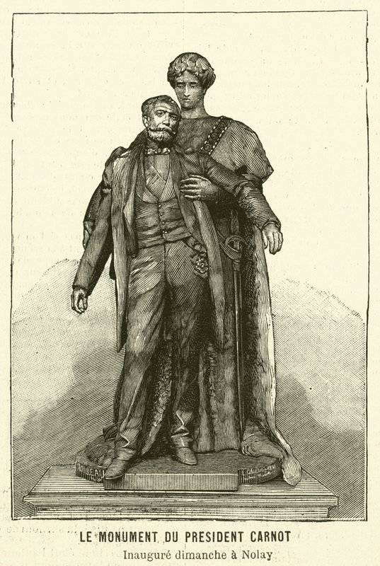 Monument au président français assassiné Sadi Carnot - French School