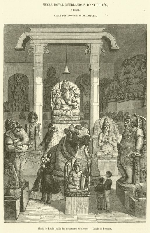 Musée de Leyde, salle des monuments asiatiques - French School