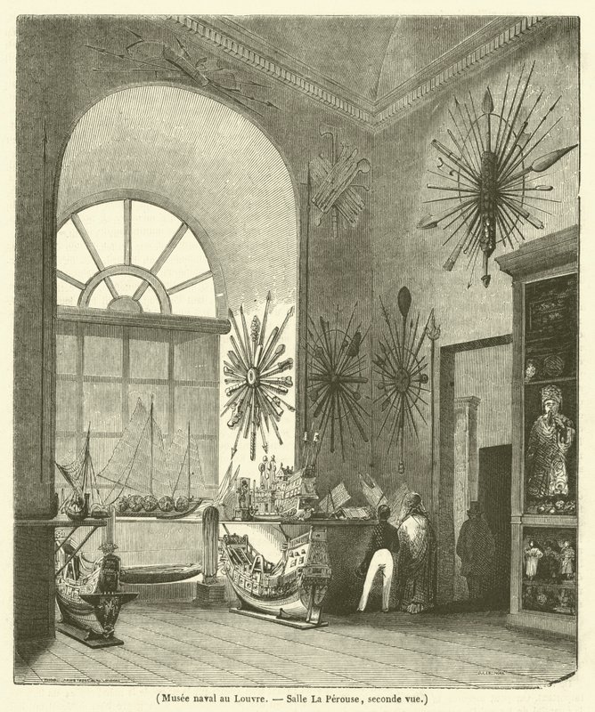 Musée naval au Louvre, Salle La Pérouse, seconde vue - French School