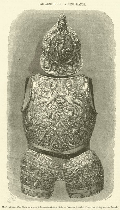 Musée rétrospectif de 1865, Armure italienne du seizième siècle (gravure) - French School