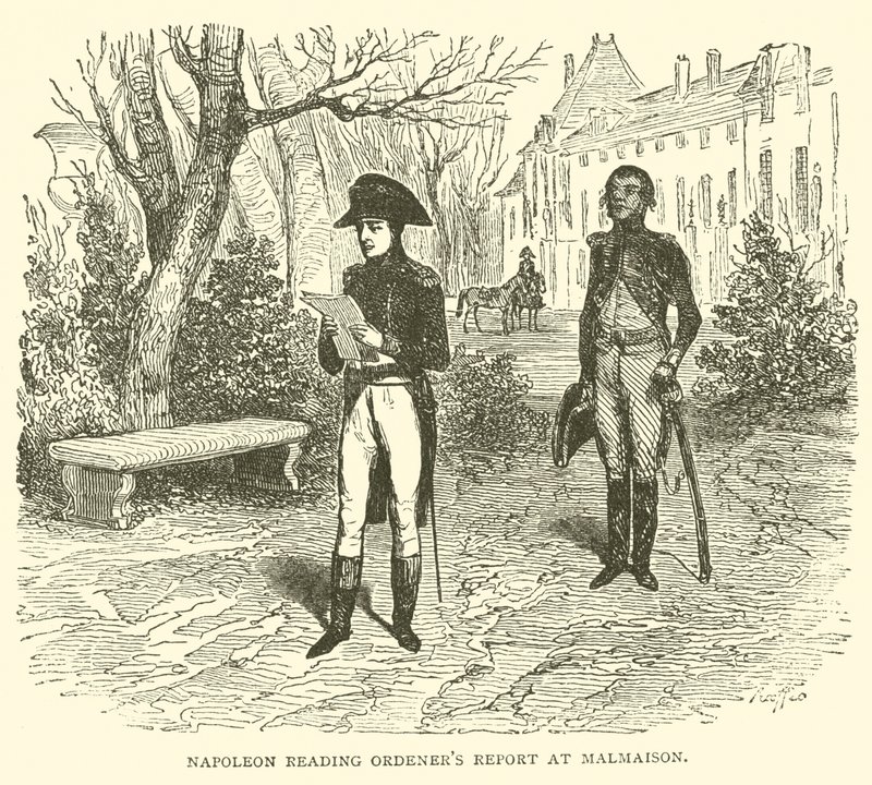 Napoléon lisant le rapport d