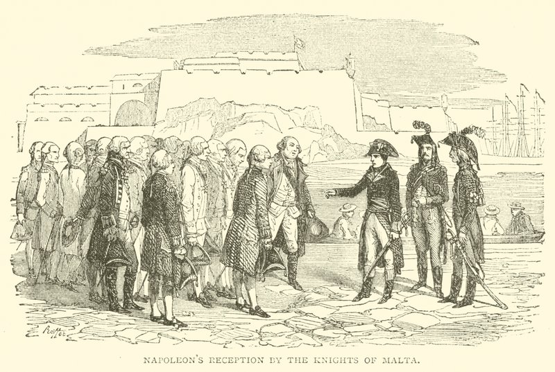 Réception de Napoléon par les Chevaliers de Malte - French School