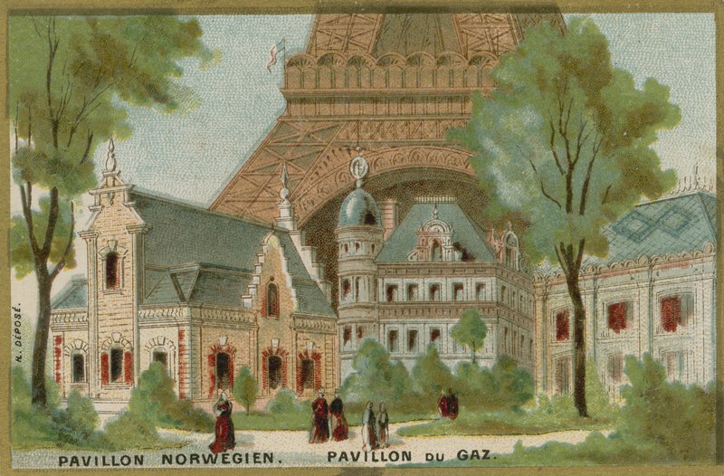 Pavillon norvégien et à gaz à l