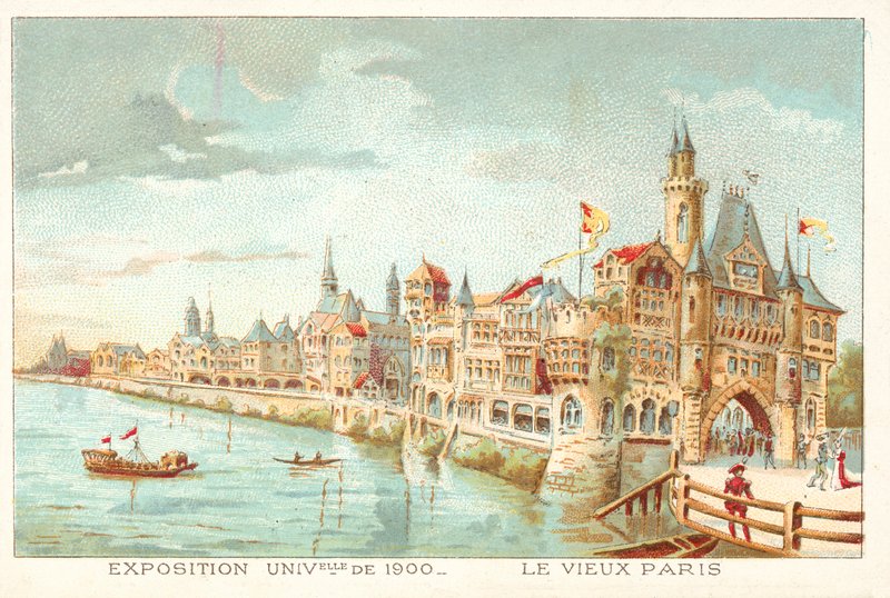 Vieux Paris, Exposition Universelle 1900, Paris - French School
