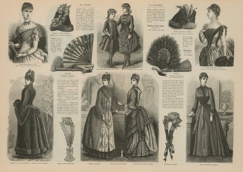 Page de La Mode Illustrée - French School
