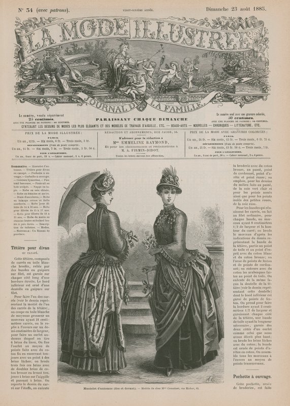 Page de La Mode Illustrée - French School