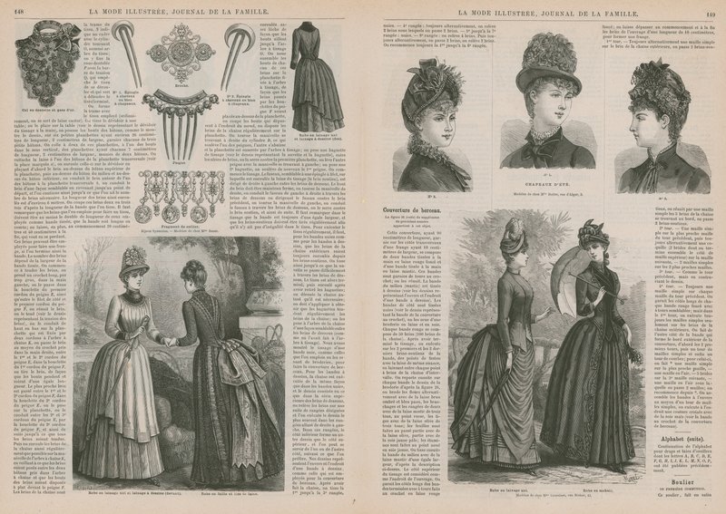 Page de La Mode Illustrée - French School