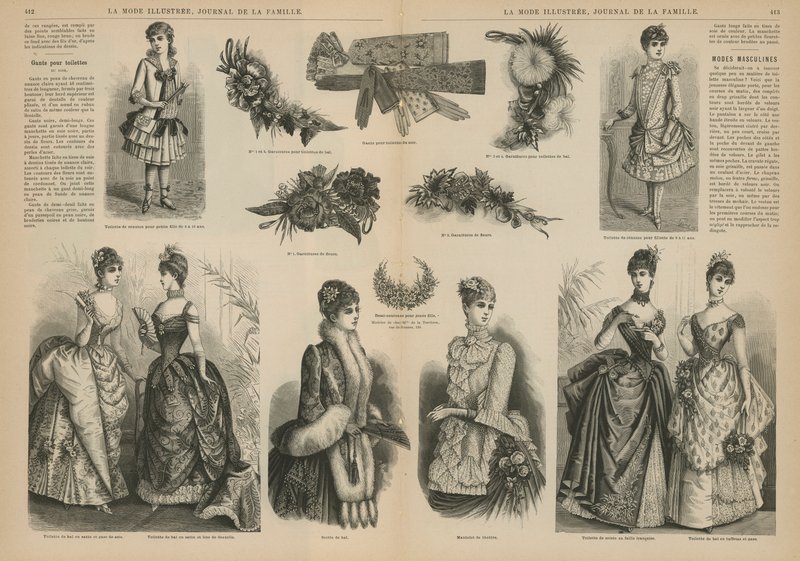 Page de La Mode Illustrée - French School