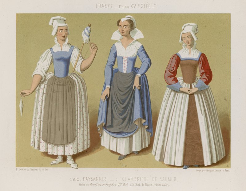 Paysans et les chambrières de Saumur - French School