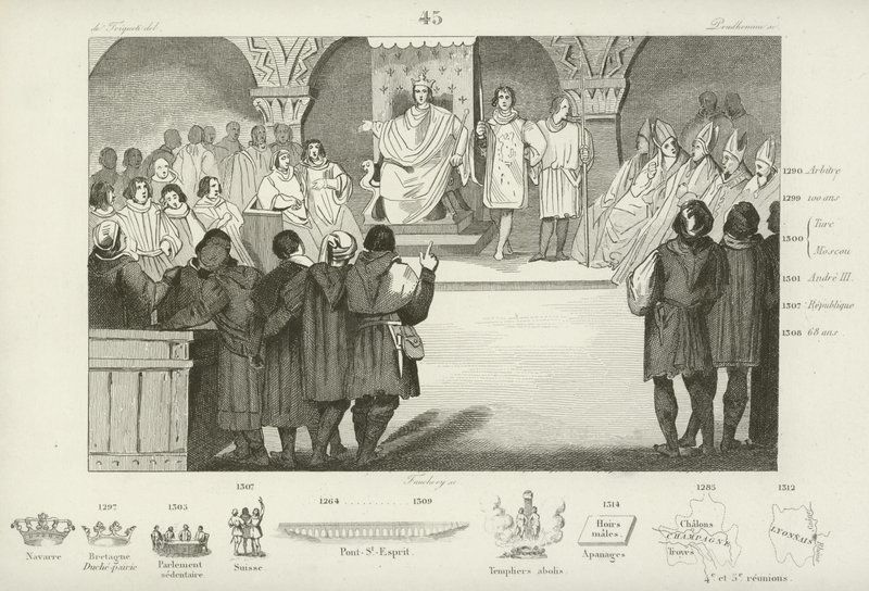 Philippe IV de France convoque les États généraux, Palais du Louvre, Paris, 1302 - French School