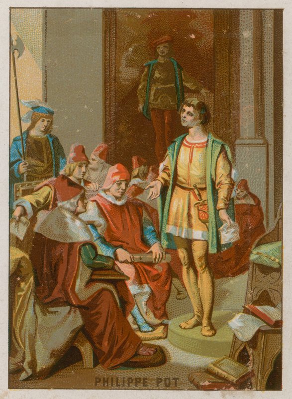 Philippe Pot à la réunion des États Généraux à Tours - French School