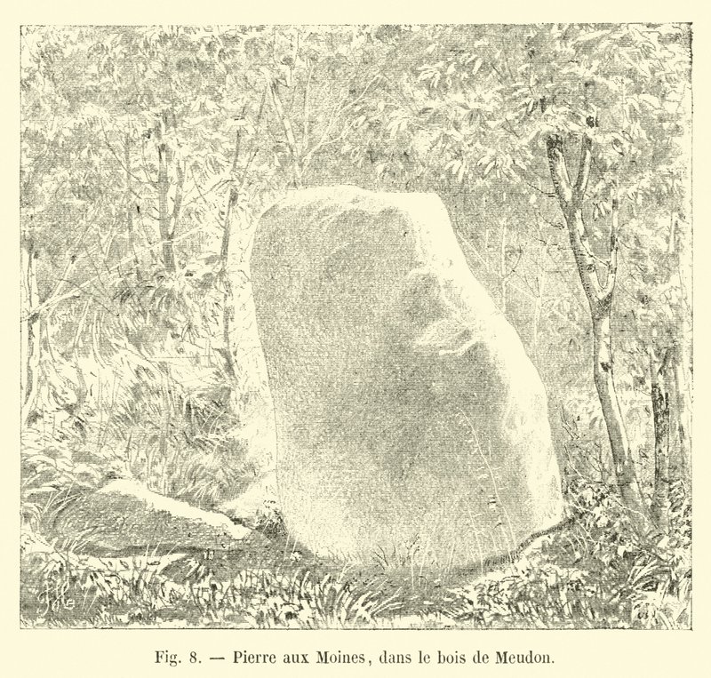 Pierre aux Moines, dans le bois de Meudon - French School