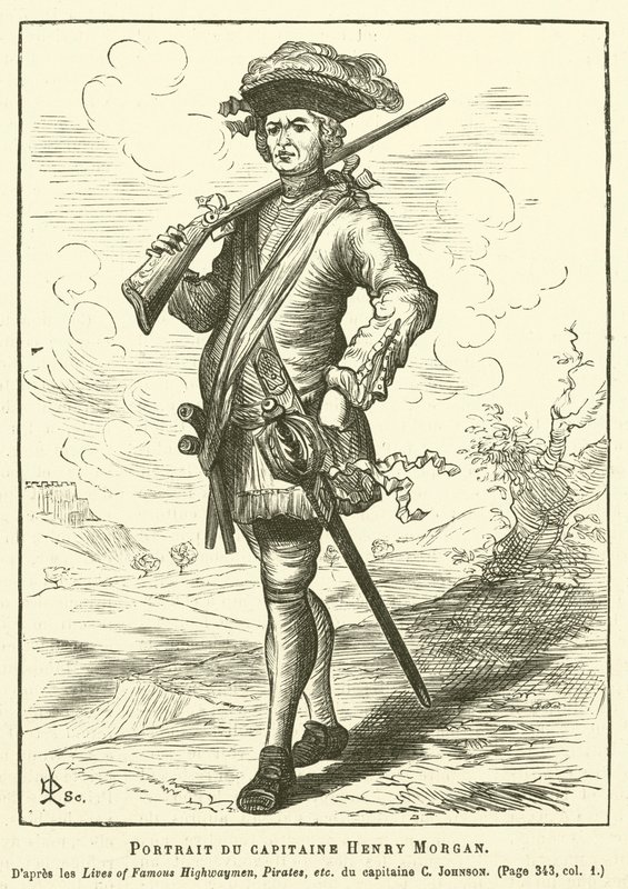 Portrait Du Capitaine Henry Morgan - French School