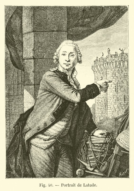 Portrait de Latude - French School