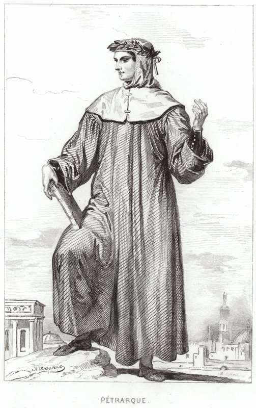 Portrait de Francesco Petrarca - French School