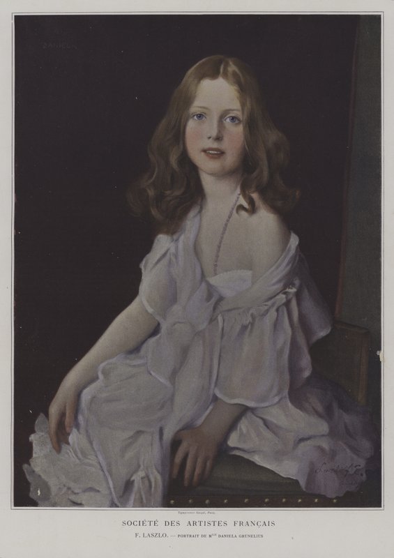 Portrait de Mademoiselle Daniela Grunelius - French School