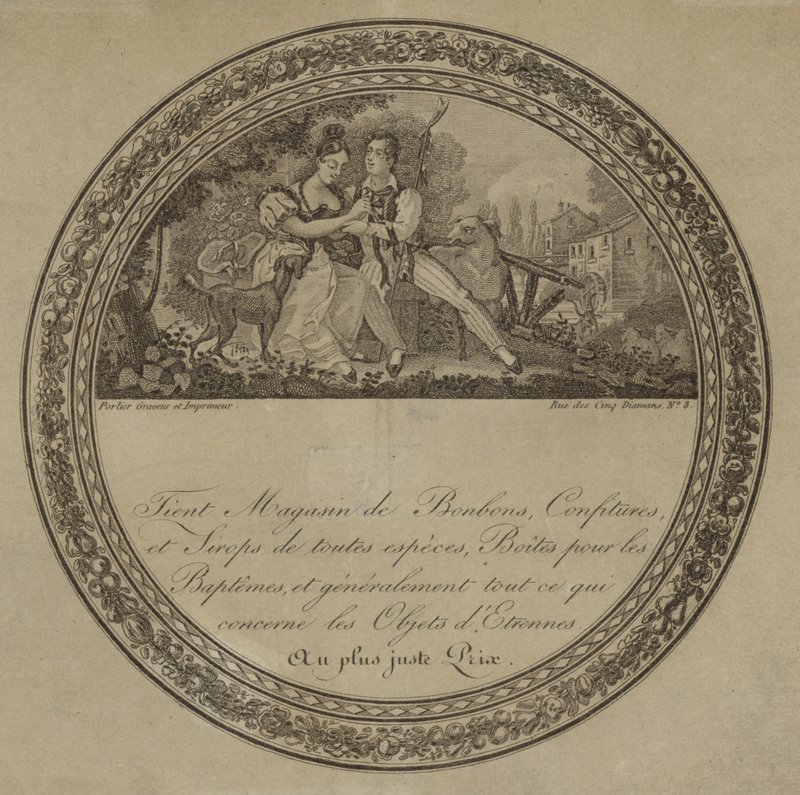 Étiquette de produit pour une confiserie française - French School