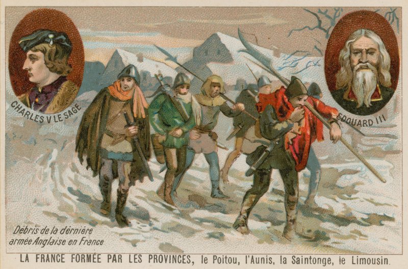 Vestiges de la dernière armée anglaise en France - French School