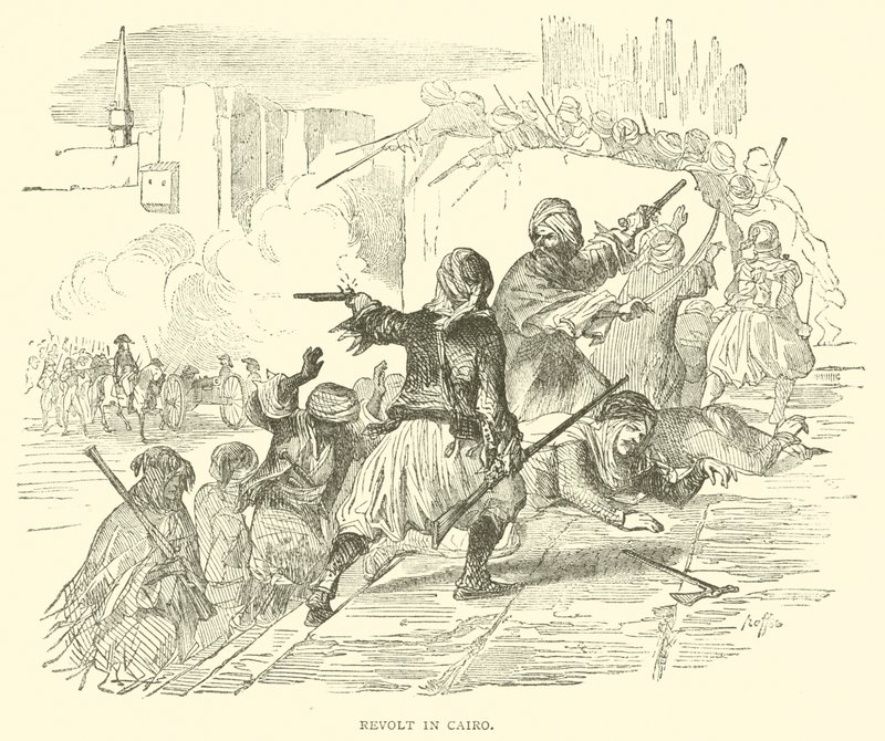 Révolte au Caire (gravure) - French School