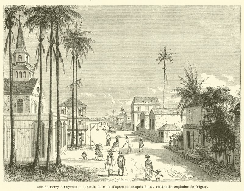 Rue de Berry à Cayenne - French School