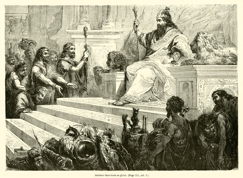 Salomon dans toute sa gloire - French School