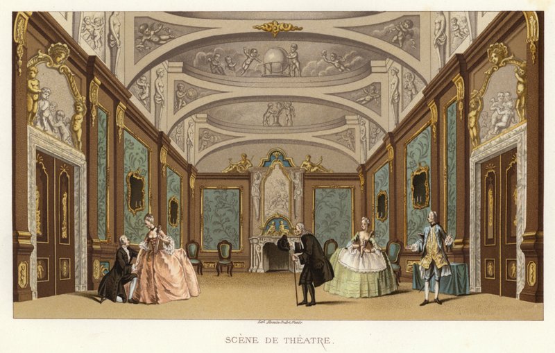 Scène de théâtre - French School
