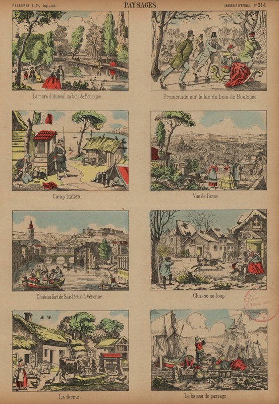 Scènes et paysages - French School