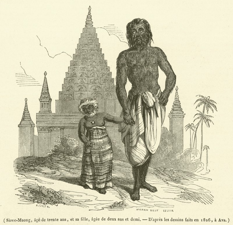 Shwe-Maong, âgé de trente ans, et sa fille, âgée de deux ans et demi - French School