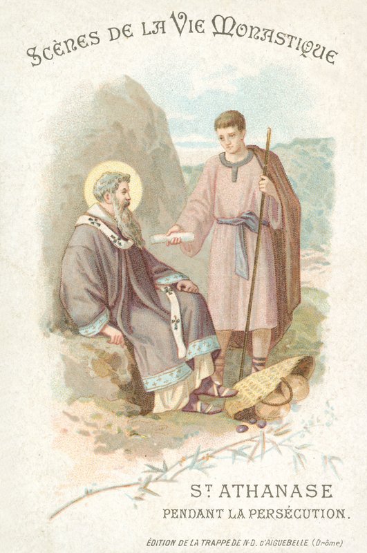 Saint Athanase pendant la persécution des chrétiens - French School