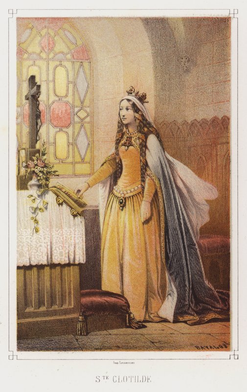 Sainte Clotilde, reine des Francs - French School