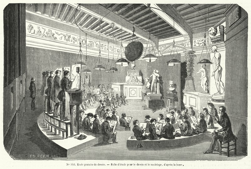 Élèves dans une classe d