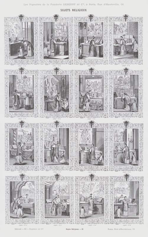 Sujets religieux (gravure) - French School