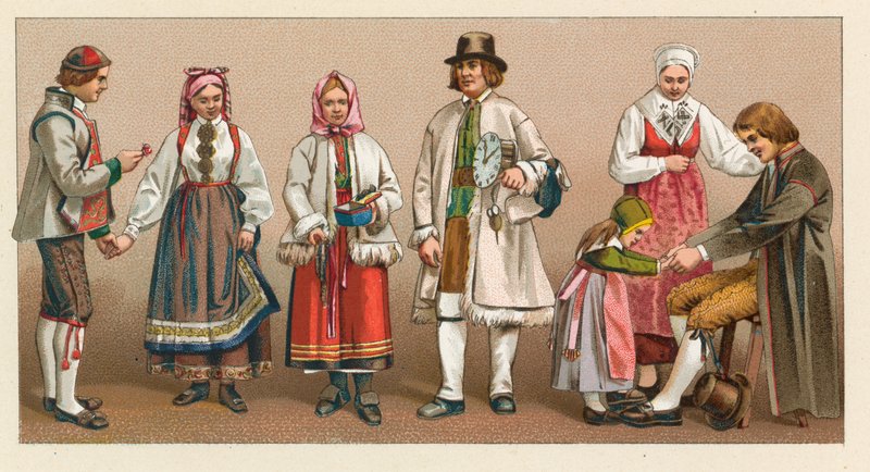 Costume de Suède et de Norvège - French School