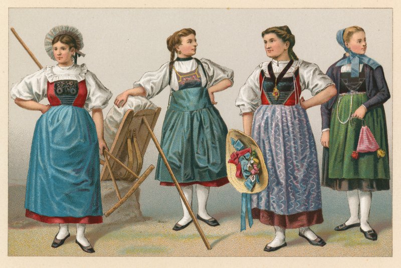 Costume suisse - French School
