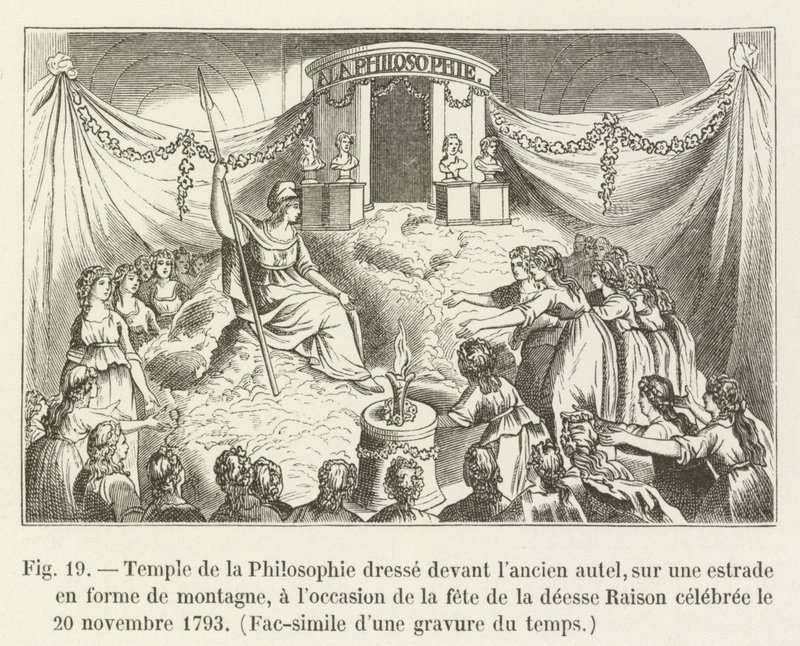 Temple de la Philosophie dressé devant l