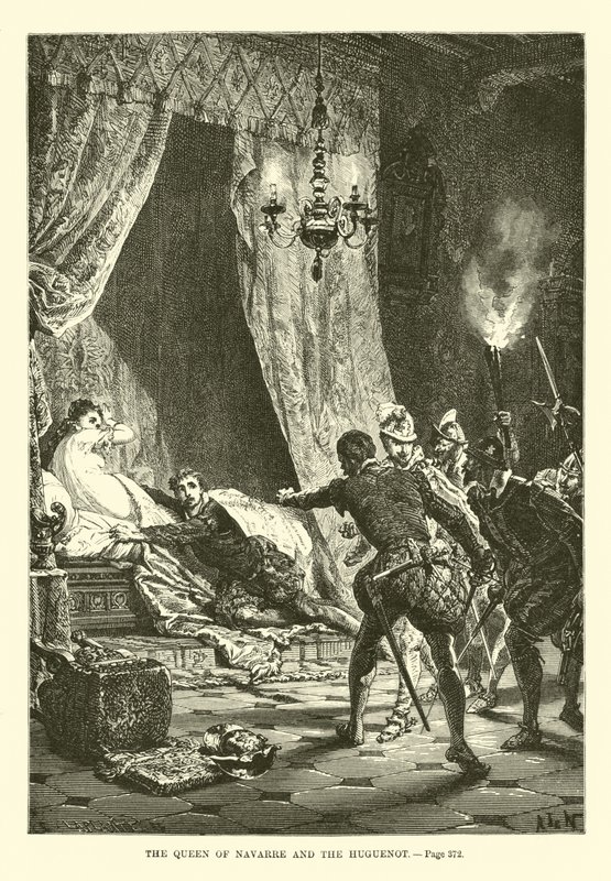 La Reine de Navarre et le Huguenot - French School