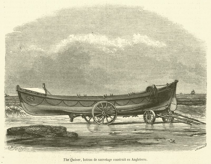 Le Quiver, bateau de sauvetage construit en Angleterre - French School